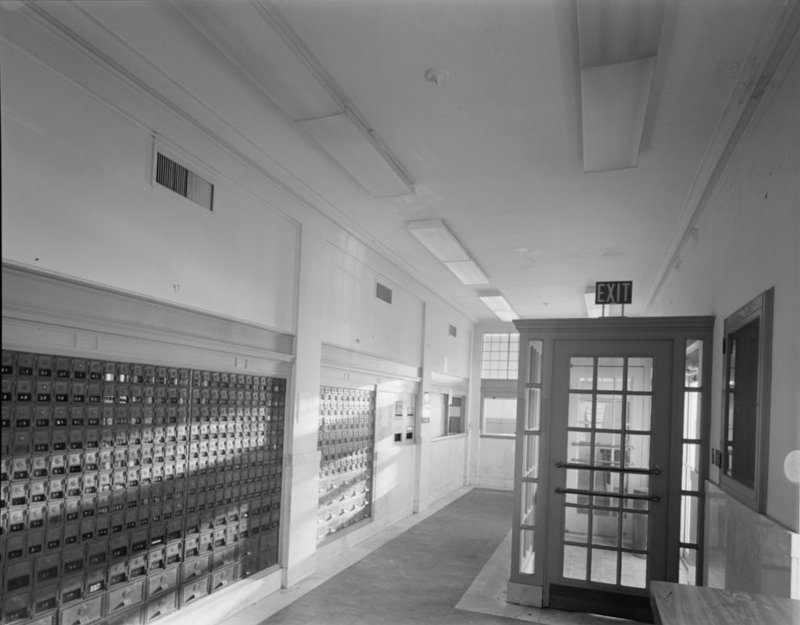Although the PO boxes are gone, this little vestibule still remains behind Sussex County Council chambers.